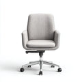 Sedia da ufficio imbottita in tessuto 62x60x90 cm - grigio - design moderno per ufficio