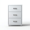 Armadio per ufficio con cassetti in metallo 40x45x75 cm - bianco - adatto per ufficio con stile moderno