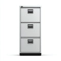 Armadio per ufficio con cassetti in metallo 40x45x110 cm - grigio chiaro - adatto per ufficio con stile industriale