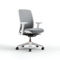 Sedia da ufficio con schienale in rete e seduta in tessuto 62x60x95 cm - grigio - design moderno per ufficio