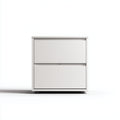 Armadio per ufficio con cassetti in metallo 80x45x70 cm - bianco - adatto per ufficio con stile moderno