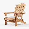 Sedia da giardino sedia relax legno con braccioli 78x72x92 cm - naturale - design comfort per esterno