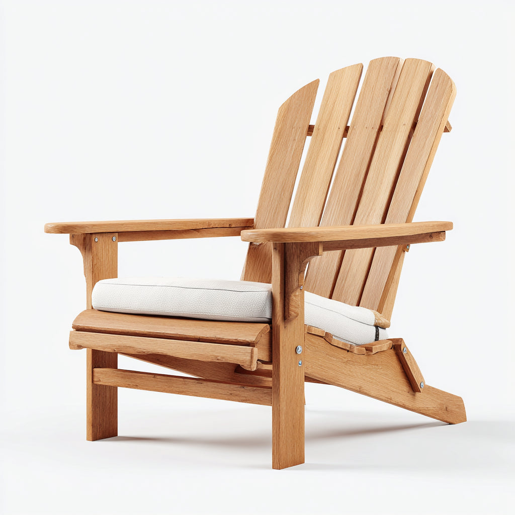 Sedia da giardino sedia relax legno con braccioli 78x72x92 cm - naturale - design comfort per esterno