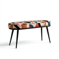 Panca per letto imbottita tessuto 100x40x45 cm - multicolore - design moderno per camera da letto