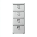 Armadio per ufficio con cassetti in metallo 40x45x120 cm - grigio chiaro - adatto per ufficio con stile industriale