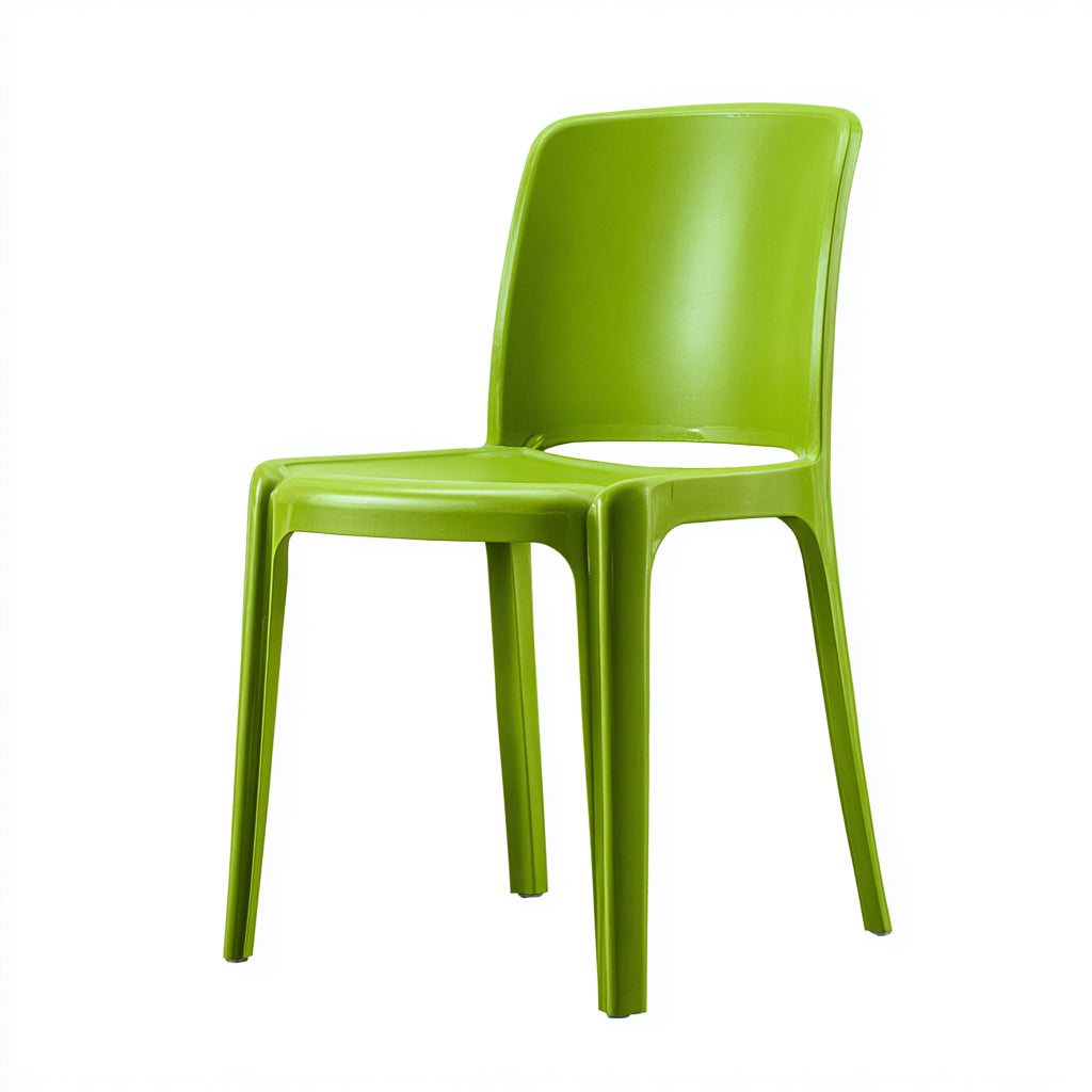 Sedia da giardino sedia plastica 50x48x82 cm - verde - design moderno per esterno