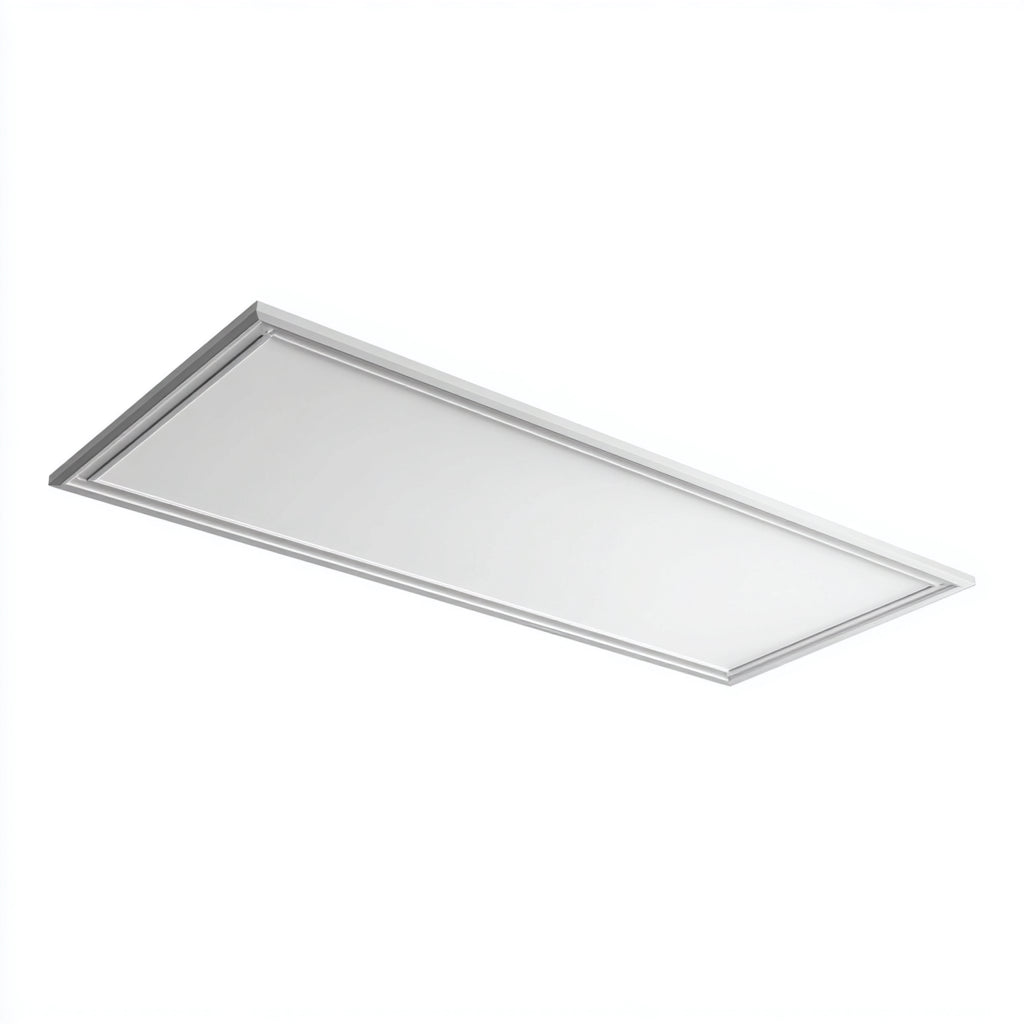 Lampada da soffitto LED in metallo 120x30x4 cm - bianco - design moderno per ufficio e cucina