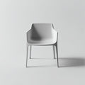 Sedia da giardino sedia plastica con braccioli 57x54x80 cm - grigio - design minimalista per esterno