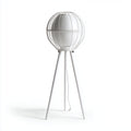 Lampada da terra in metallo 45x45x150 cm - bianco - design moderno per soggiorno